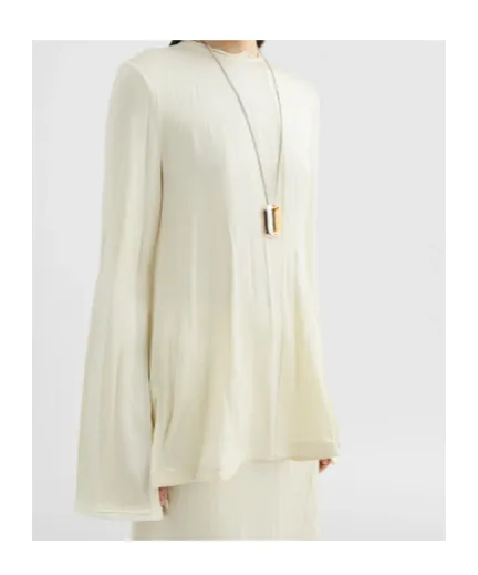 Envers Satin Crewneck Top
