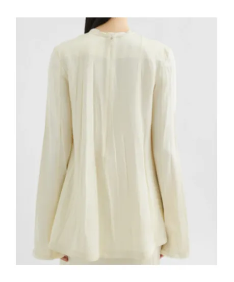 Envers Satin Crewneck Top