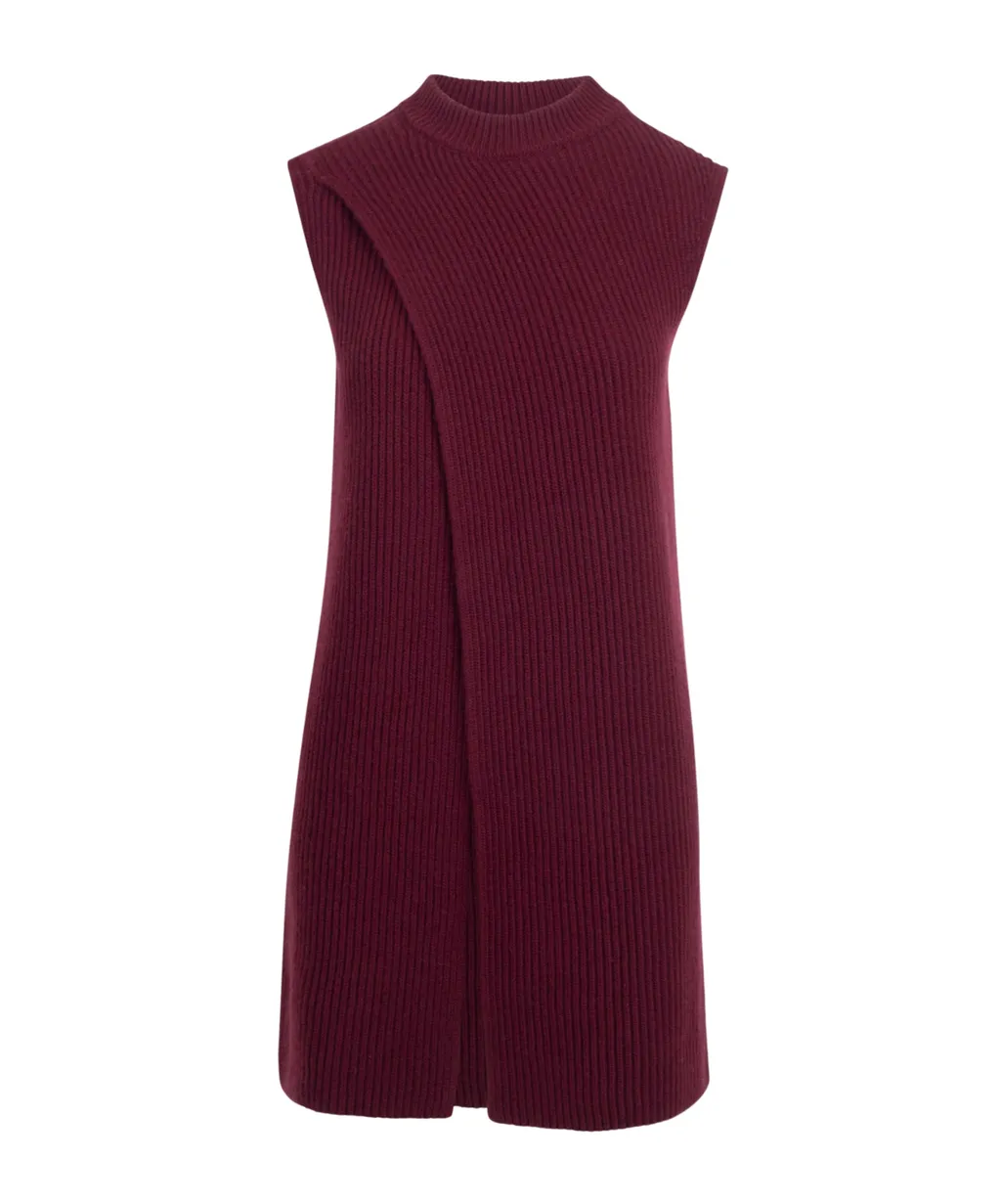 Draped Pleated Mini Dress