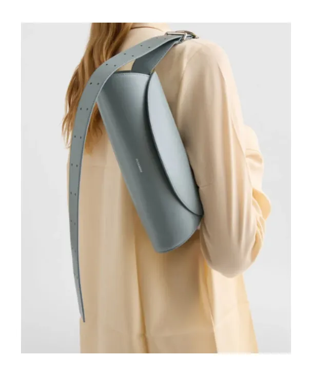 Small Cannolo Leather Shoulder Bag