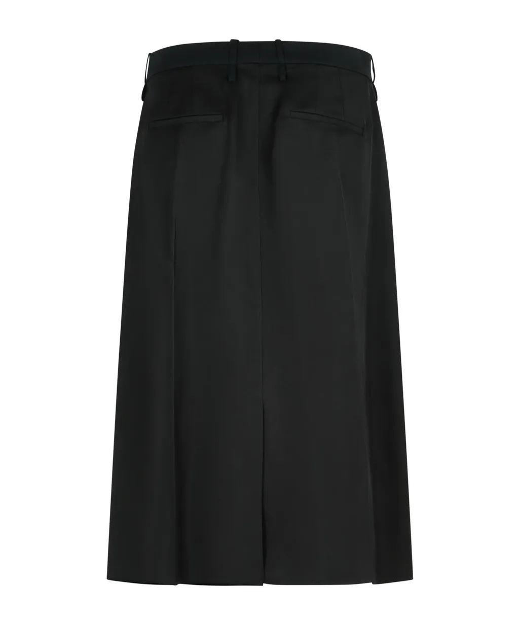 Pleated Midi Skirt