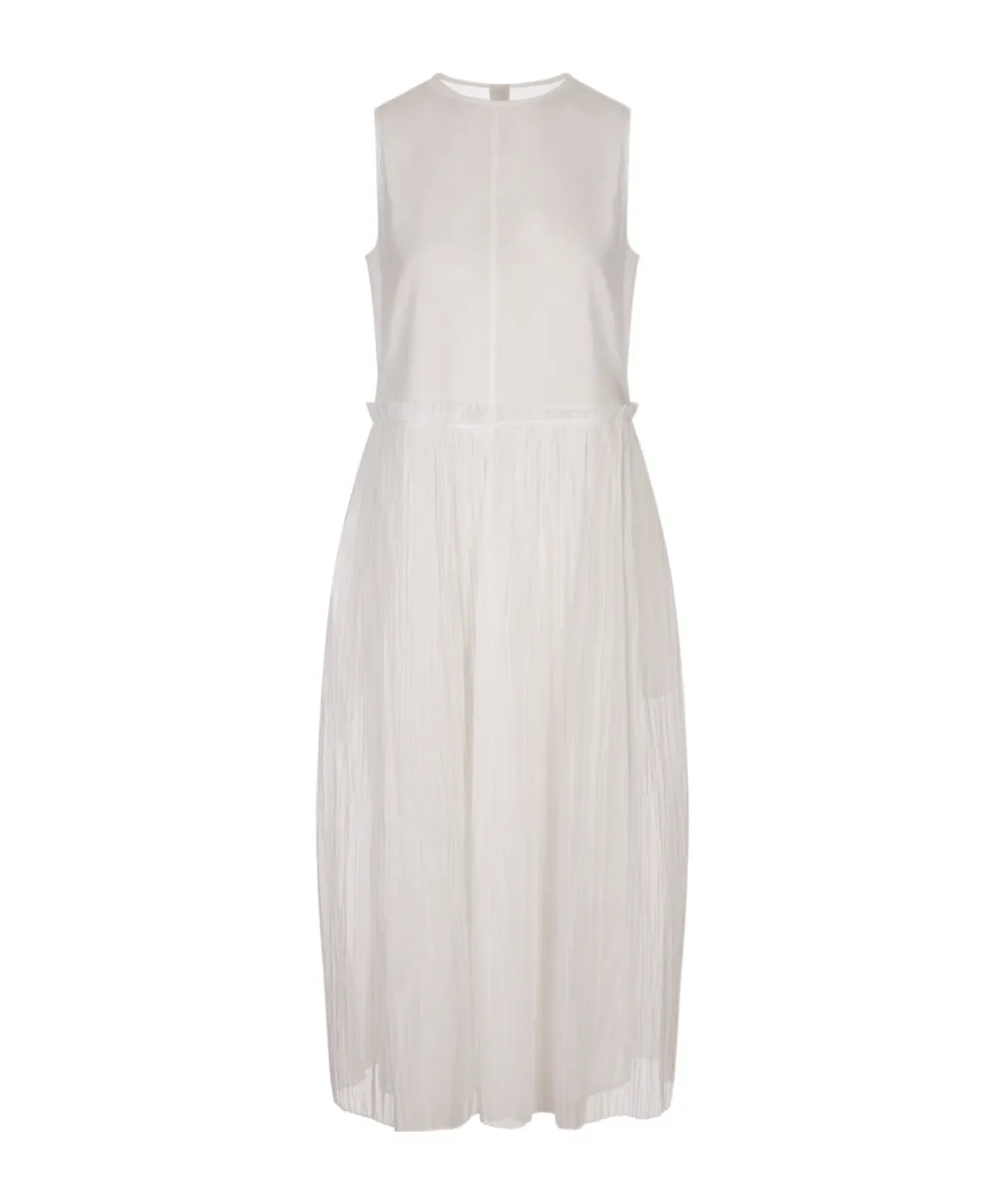 Pleated Cotton Dress