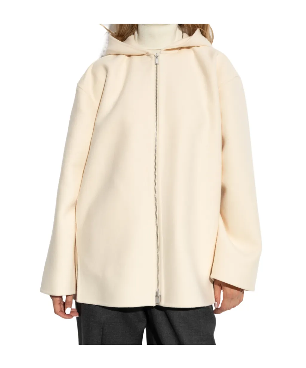 Hooded Zip-Front Jacket