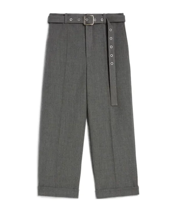Pressed Crease Belted Pants