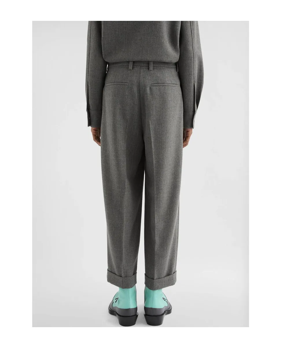 Pressed Crease Belted Pants