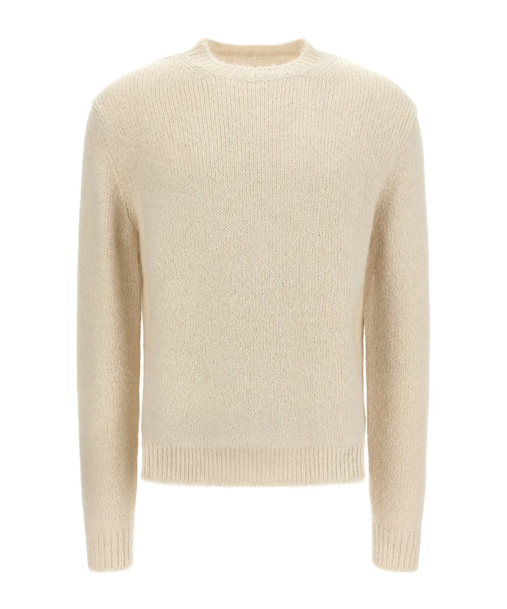 Crewneck Ribbed Hem Jumper