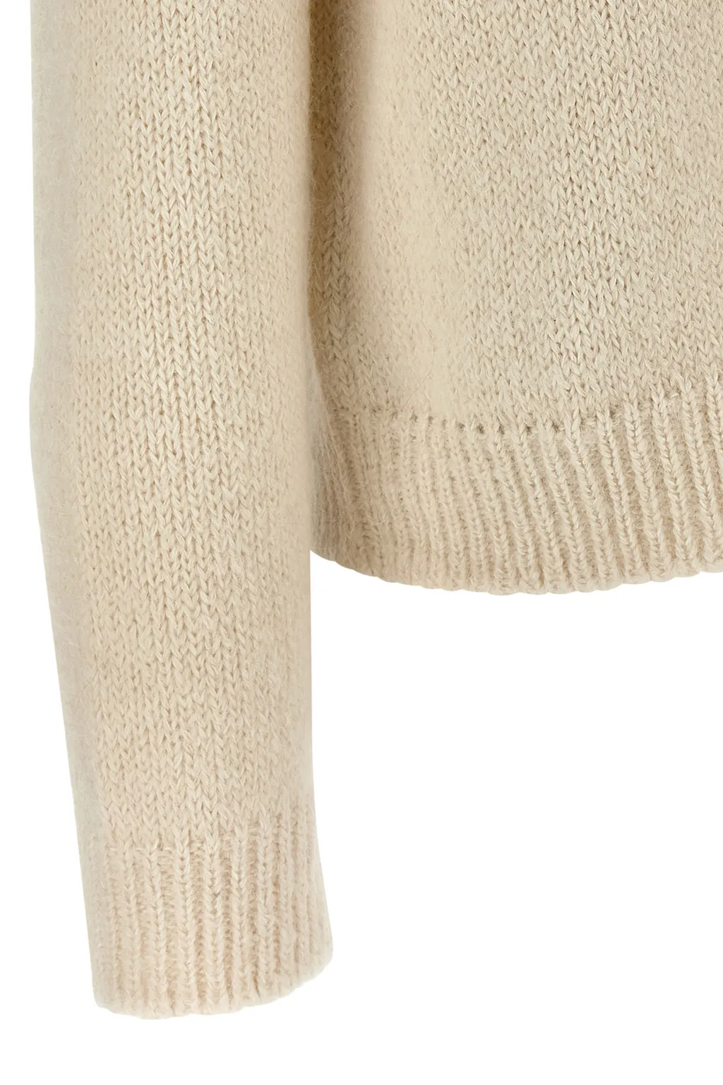 Crewneck Ribbed Hem Jumper