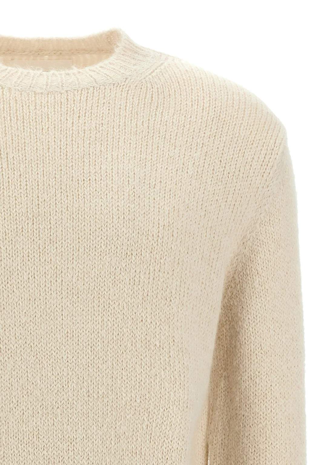 Crewneck Ribbed Hem Jumper