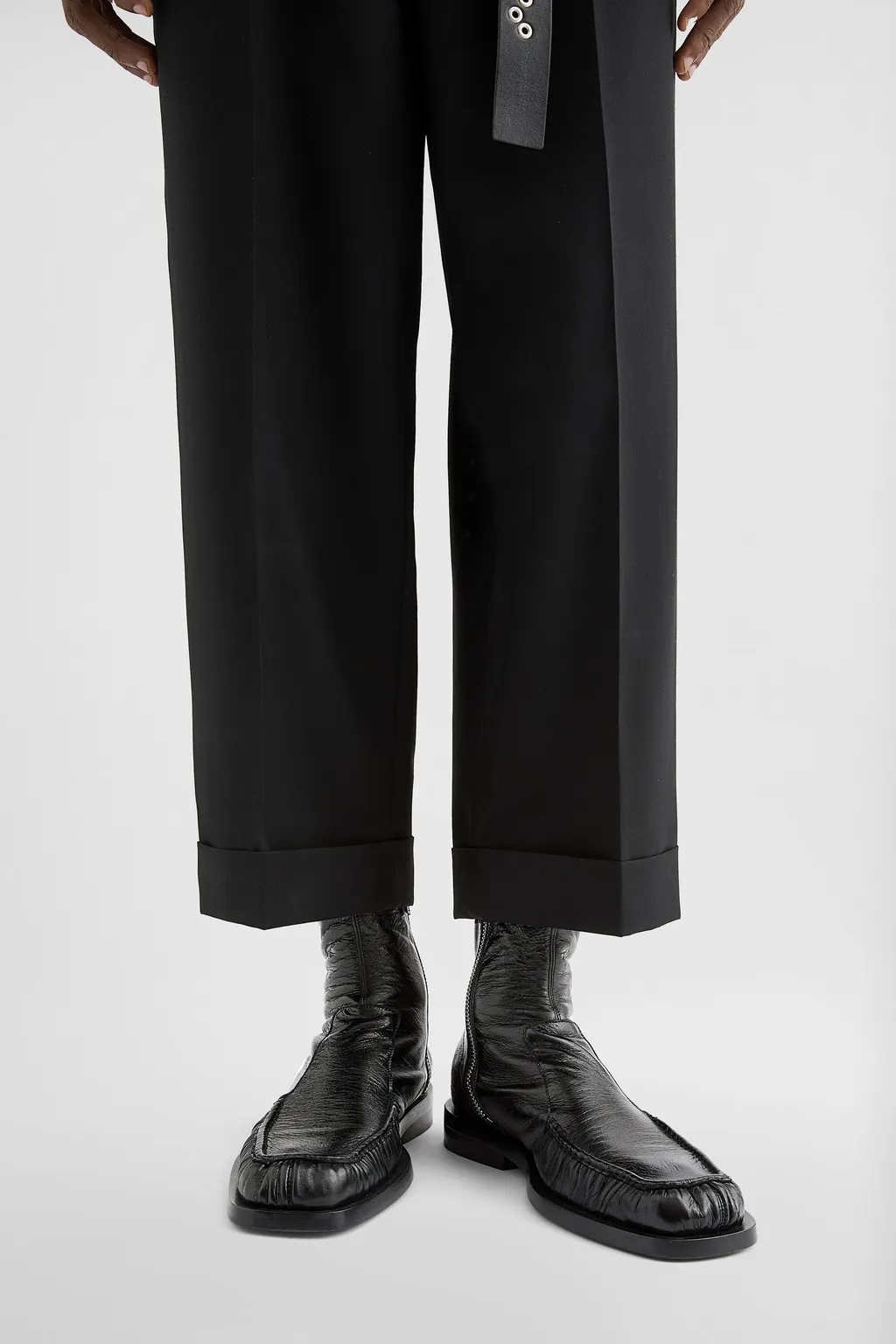 Ruched Ankle Boots