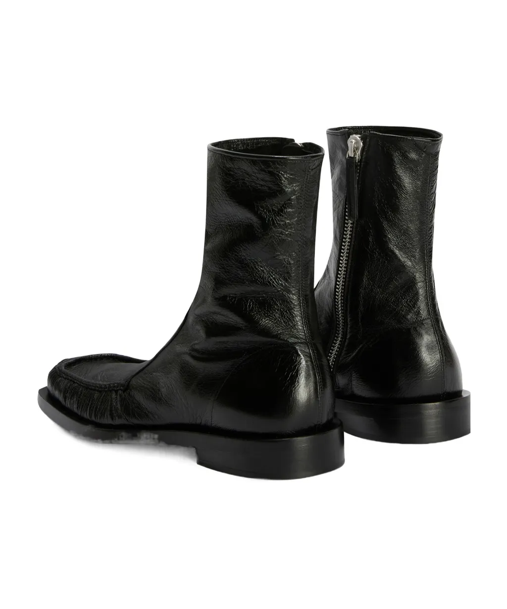 Ruched Ankle Boots