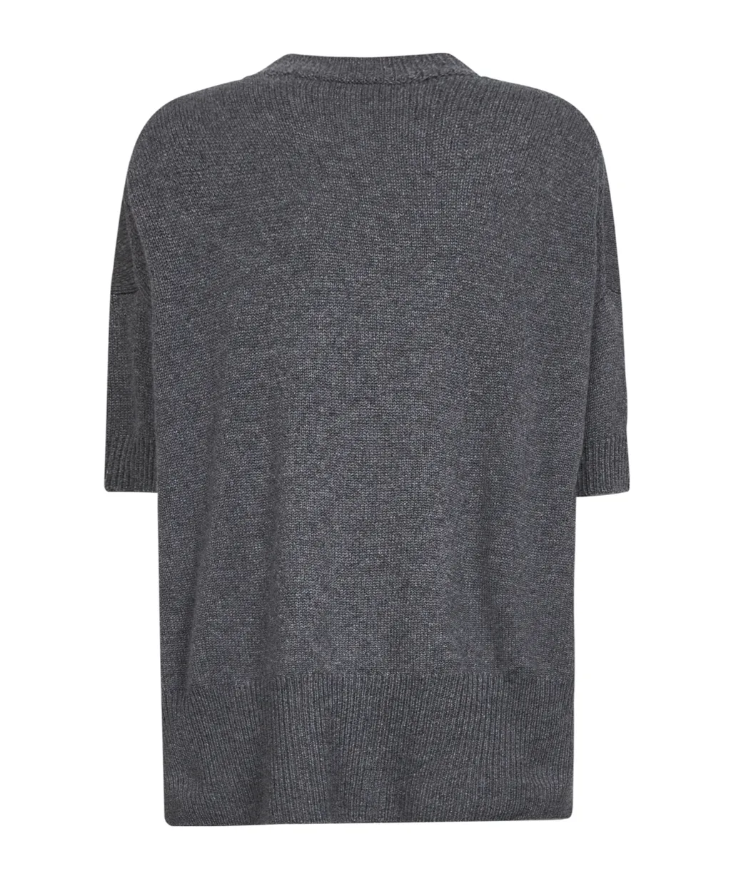 Short-Sleeved Knitted Top