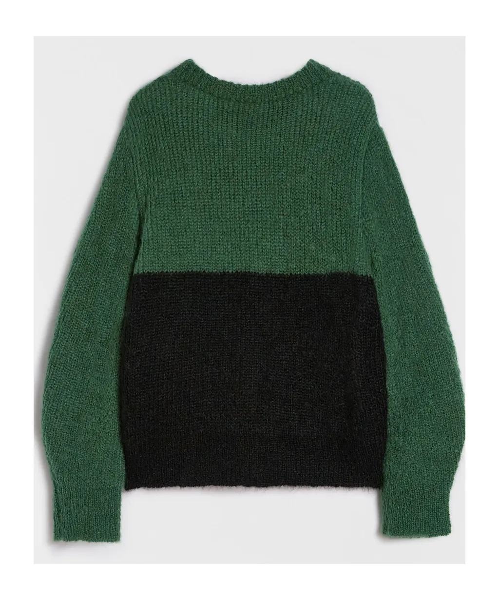 Two-Toned Crewneck Jumper