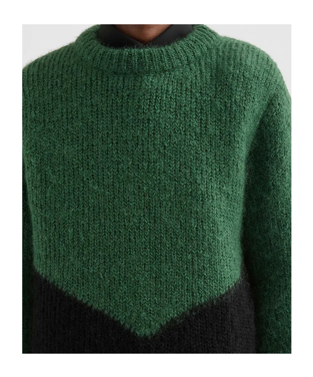 Two-Toned Crewneck Jumper
