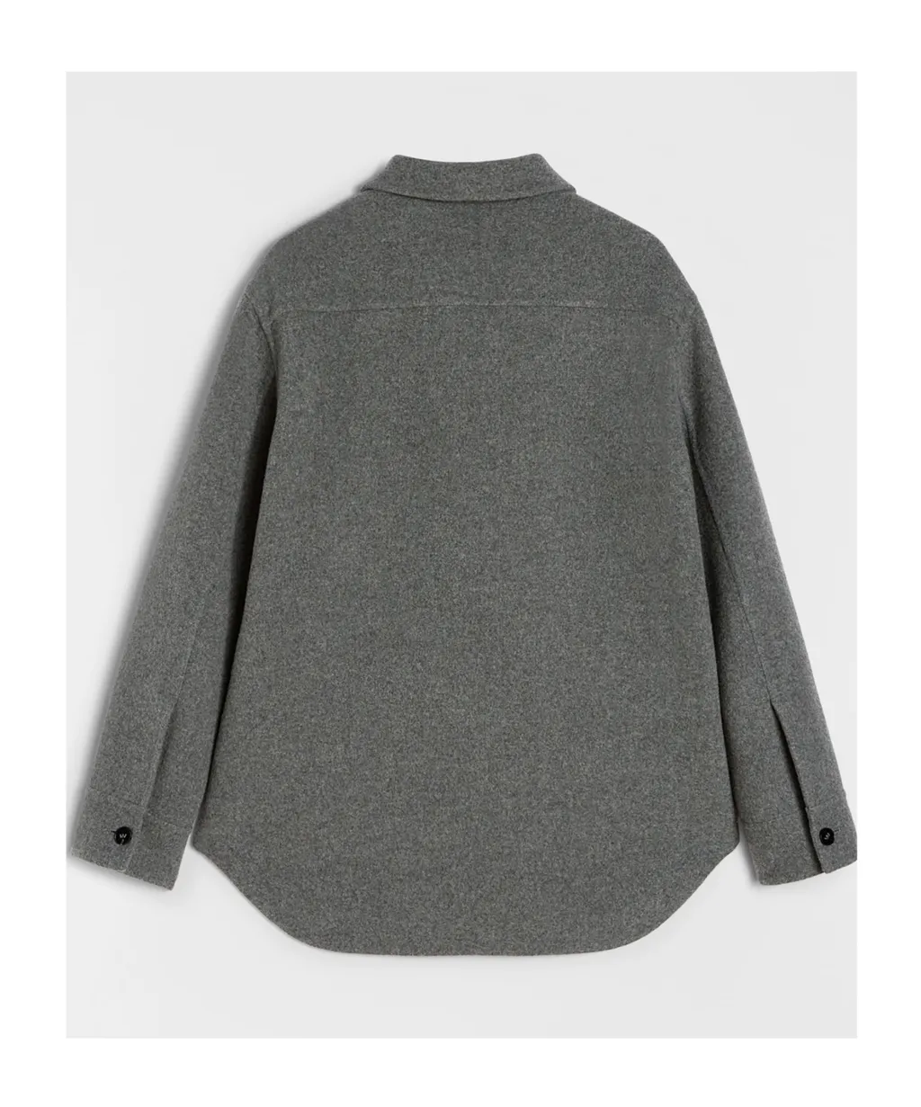 Long-Sleeved Buttoned Overshirt