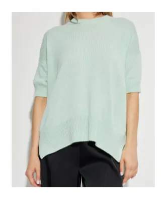 Short-Sleeved Knitted Top