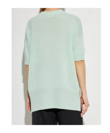 Short-Sleeved Knitted Top