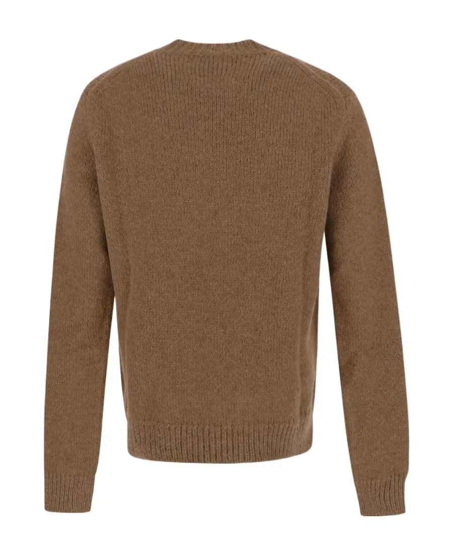 Crewneck Ribbed Hem Jumper