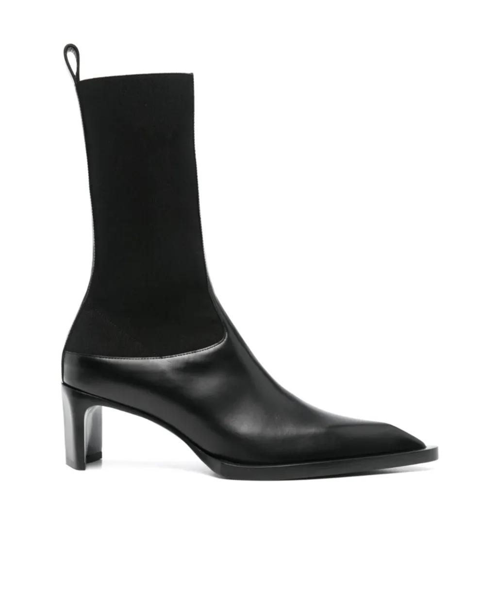 60Mm Leather Chelsea Ankle Boots