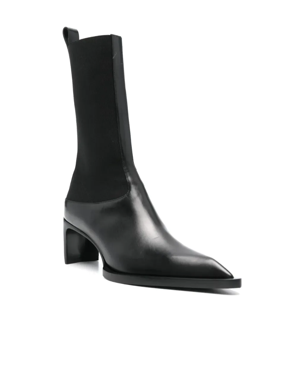 60Mm Leather Chelsea Ankle Boots