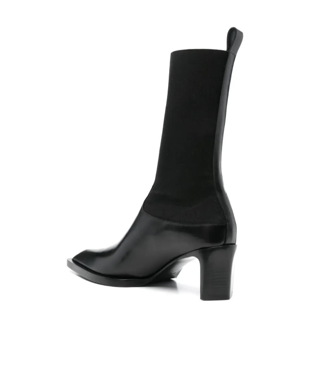60Mm Leather Chelsea Ankle Boots