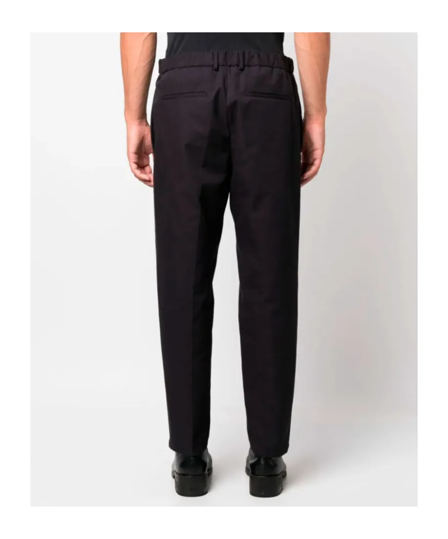 Straight-Leg Cotton Trousers