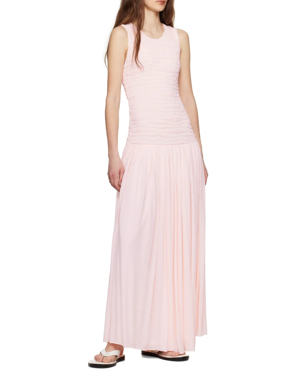 Shirred Maxi Dress