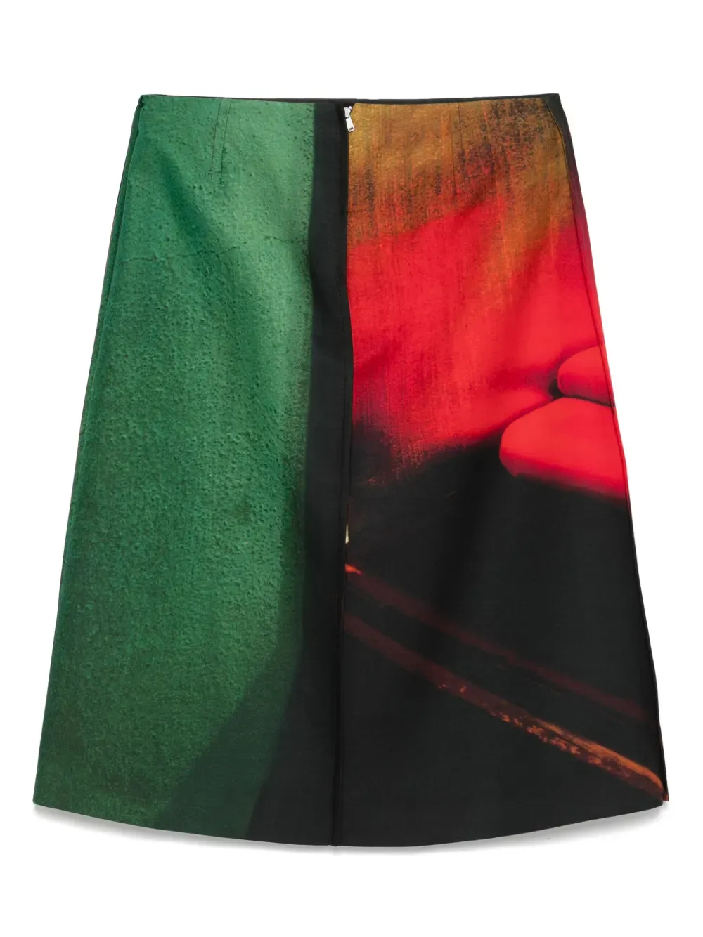 Printed Midi Skirt