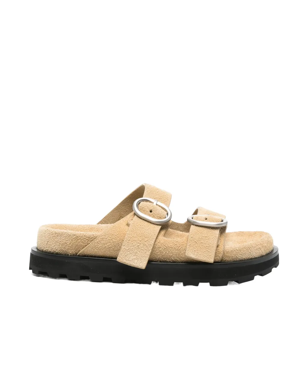 Suede Slides