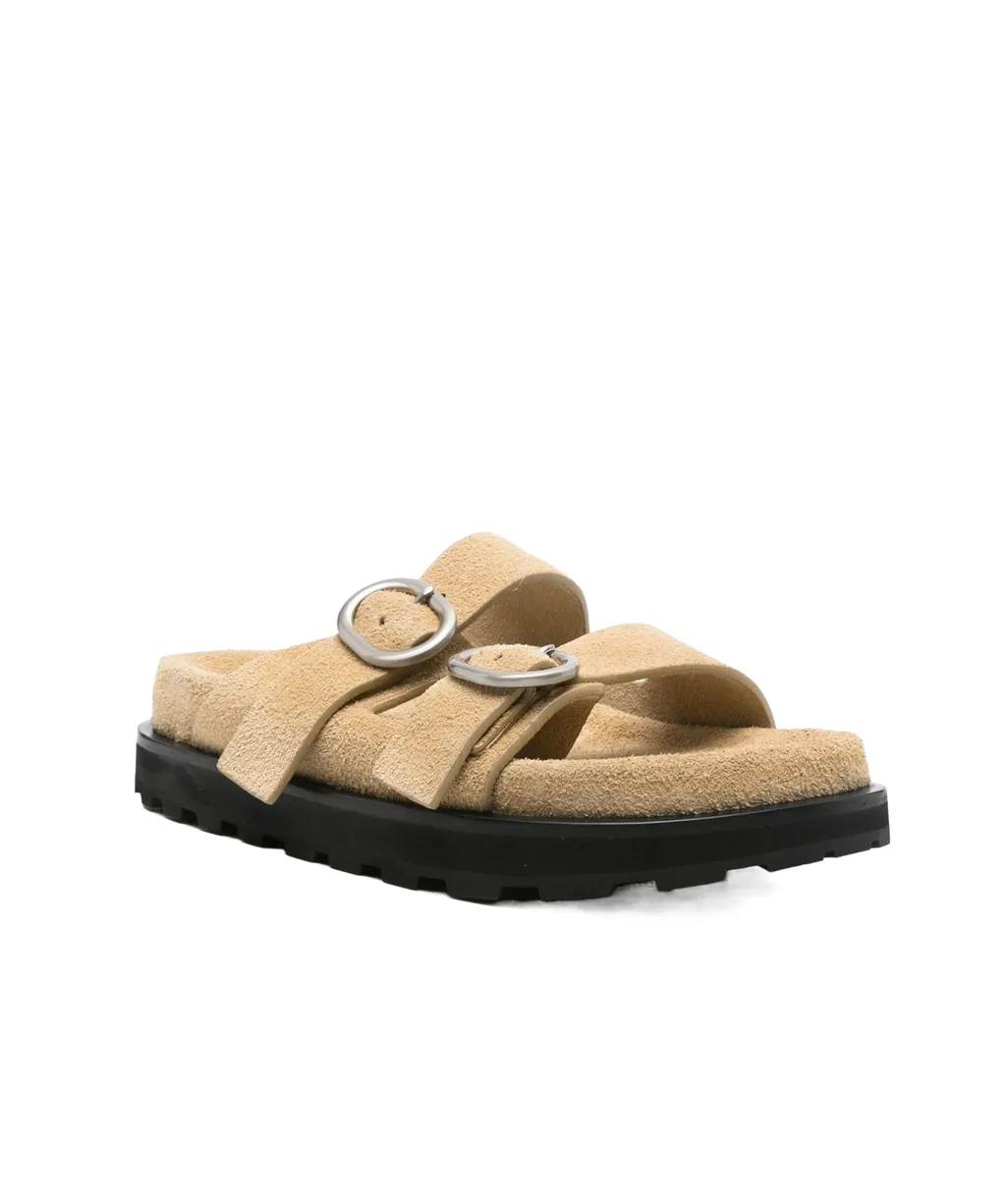 Suede Slides