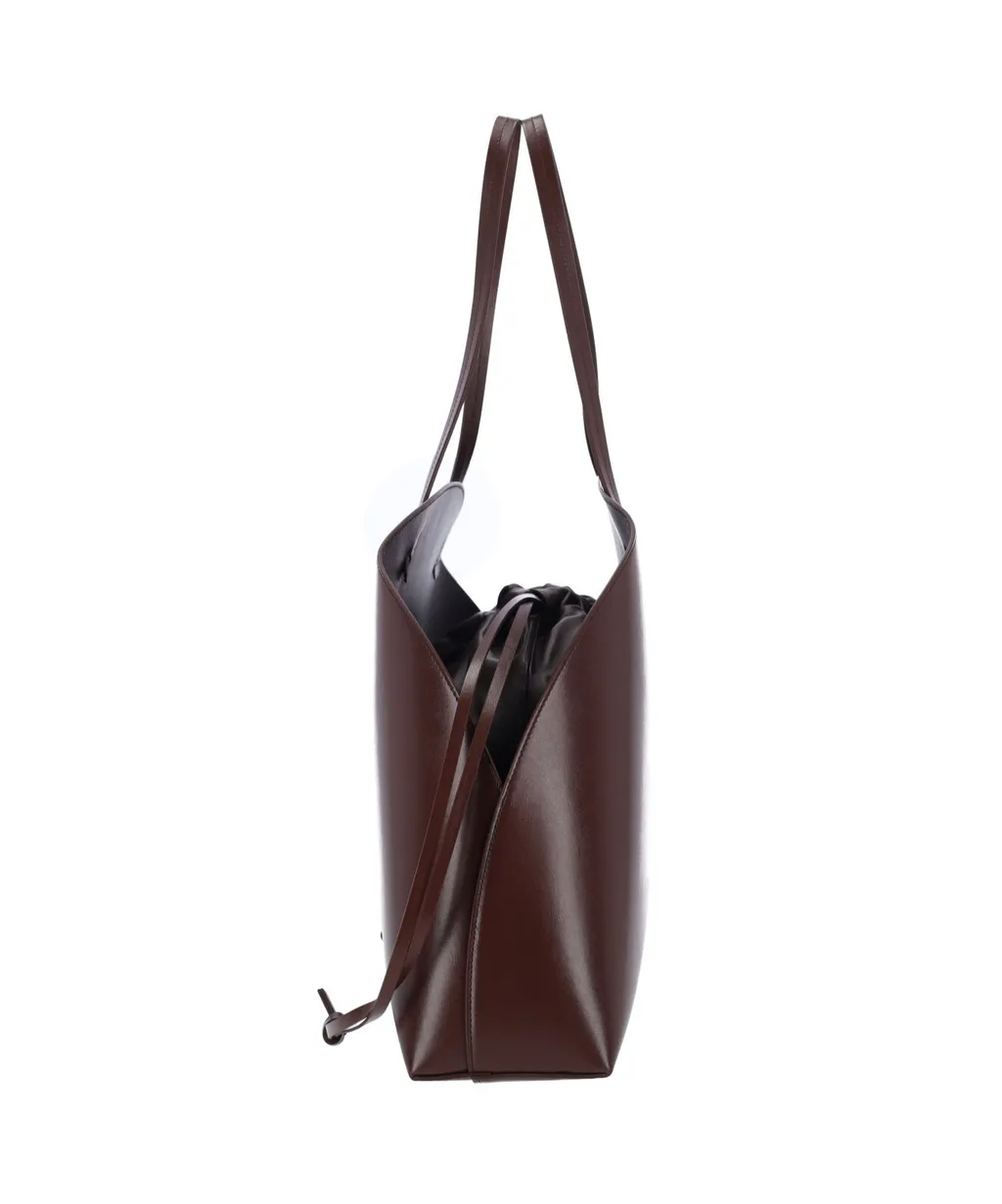 Logo Printed Drawstring Shoulder Bag