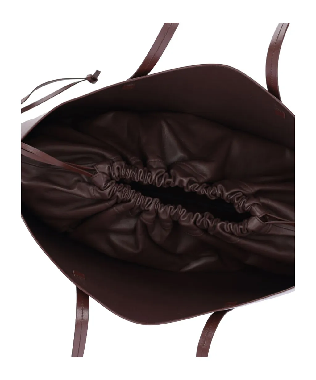 Logo Printed Drawstring Shoulder Bag