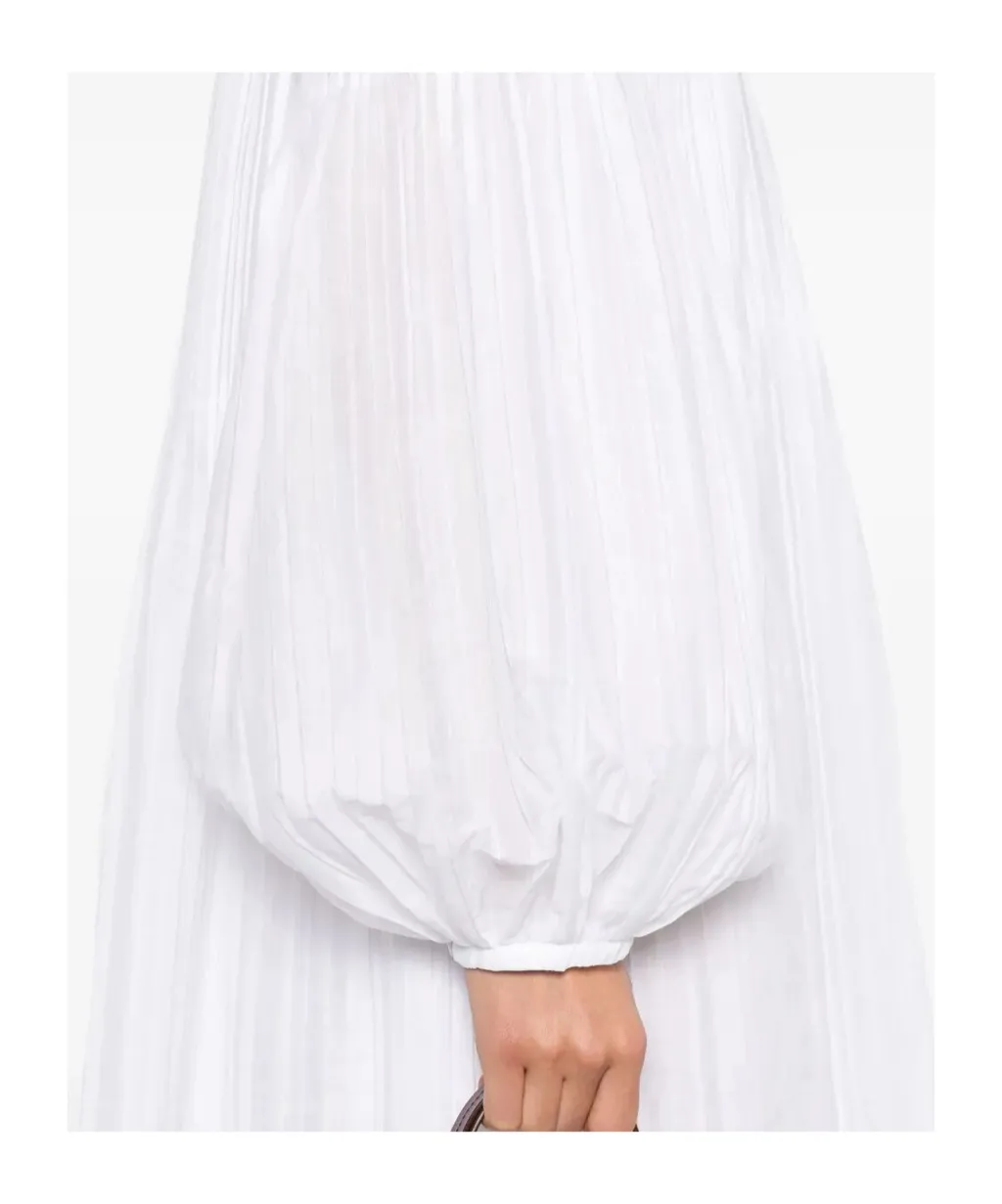 Pleated Midi Dress