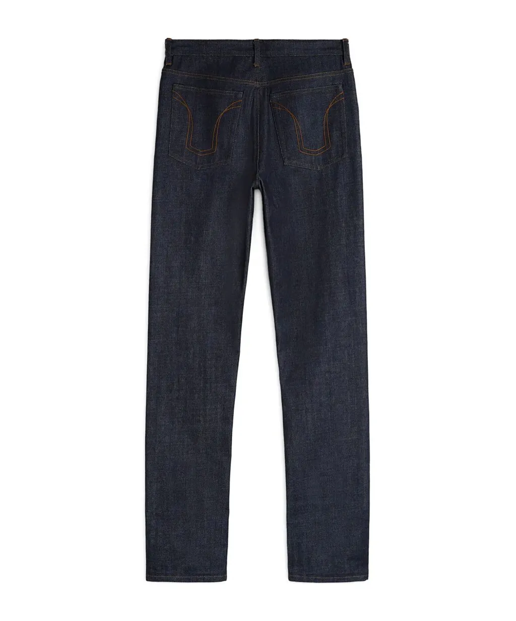 Mid-Rise Straight-Leg Jeans