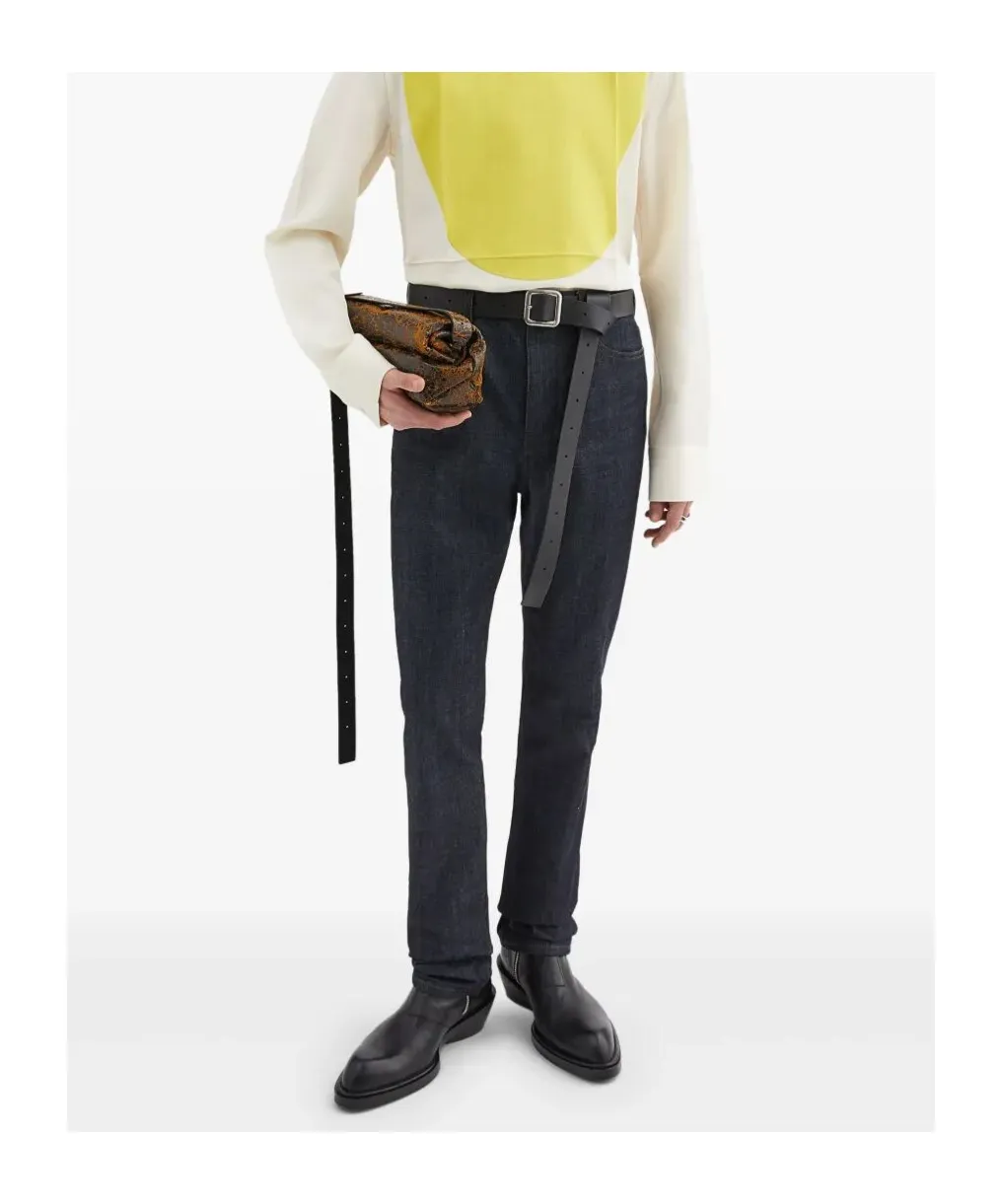 Mid-Rise Straight-Leg Jeans