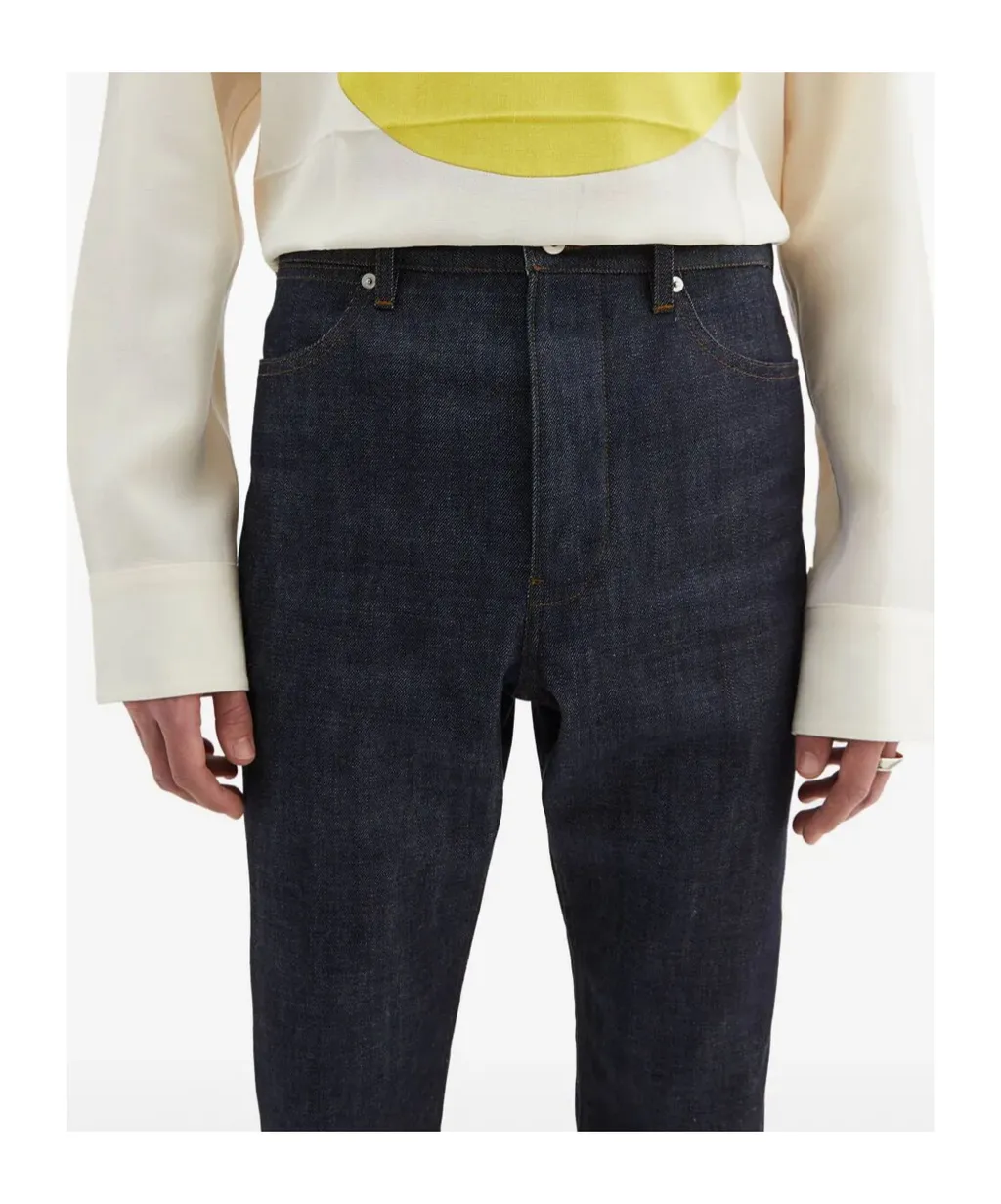 Mid-Rise Straight-Leg Jeans