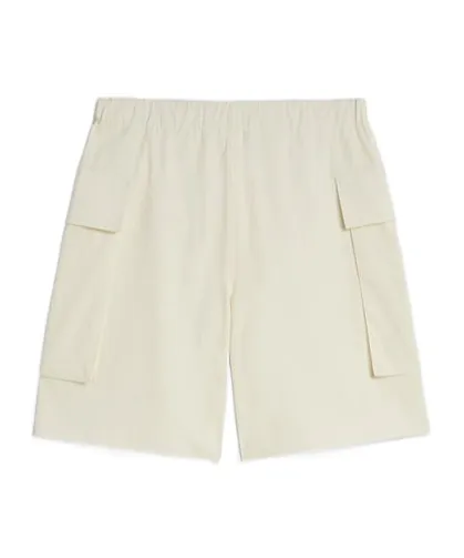 Elasticated Waistband Knee-Length Shorts