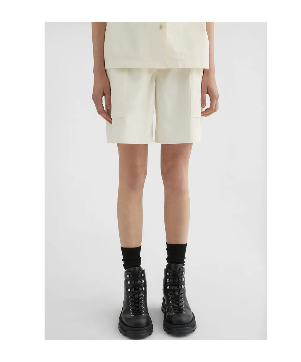 Elasticated Waistband Knee-Length Shorts
