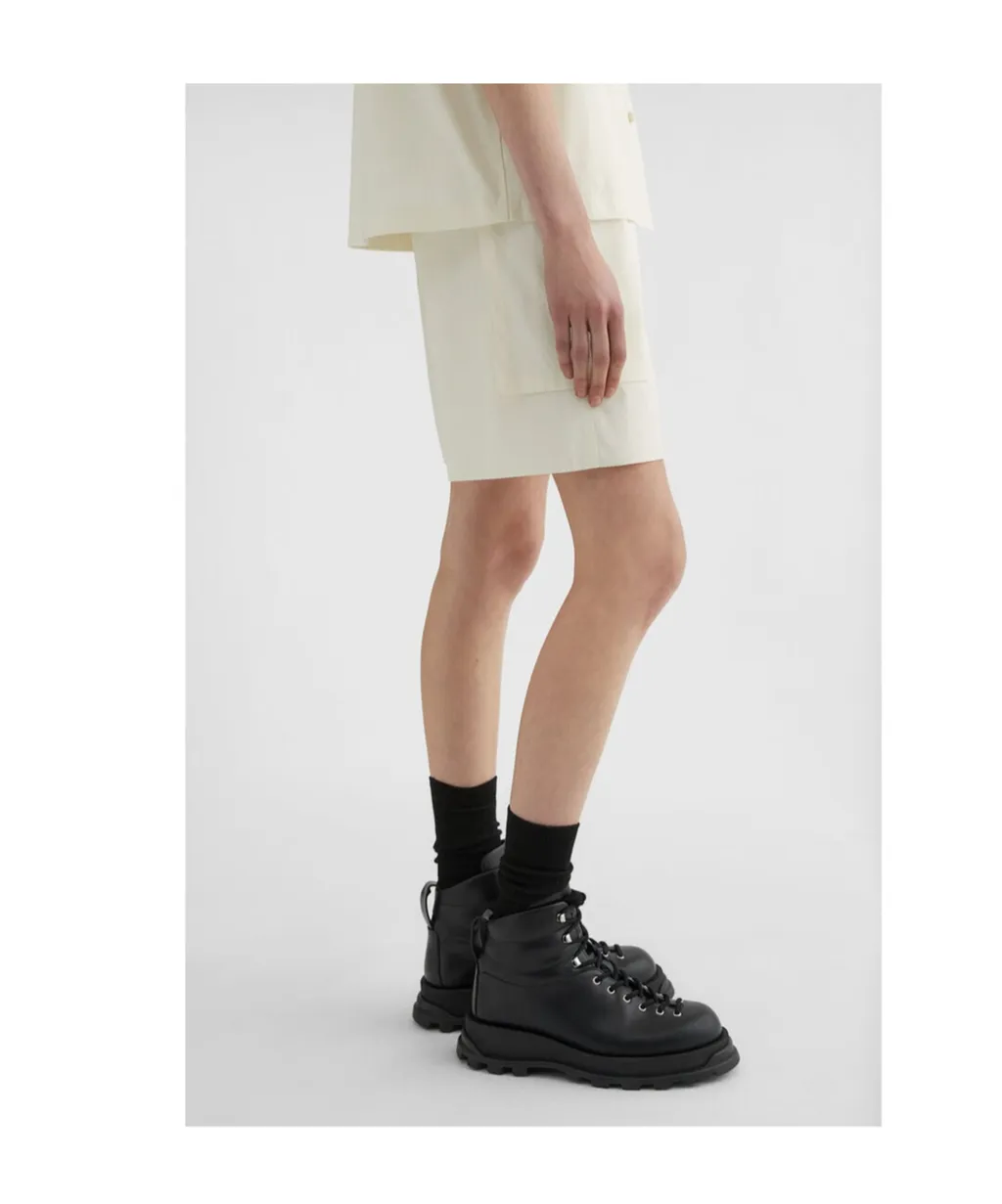 Elasticated Waistband Knee-Length Shorts