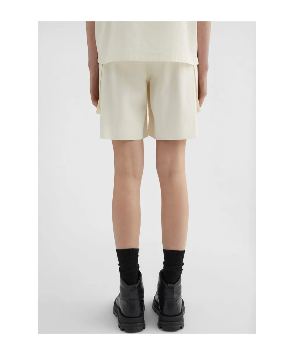 Elasticated Waistband Knee-Length Shorts