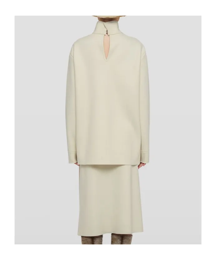 High-Neck Knitted Jumper