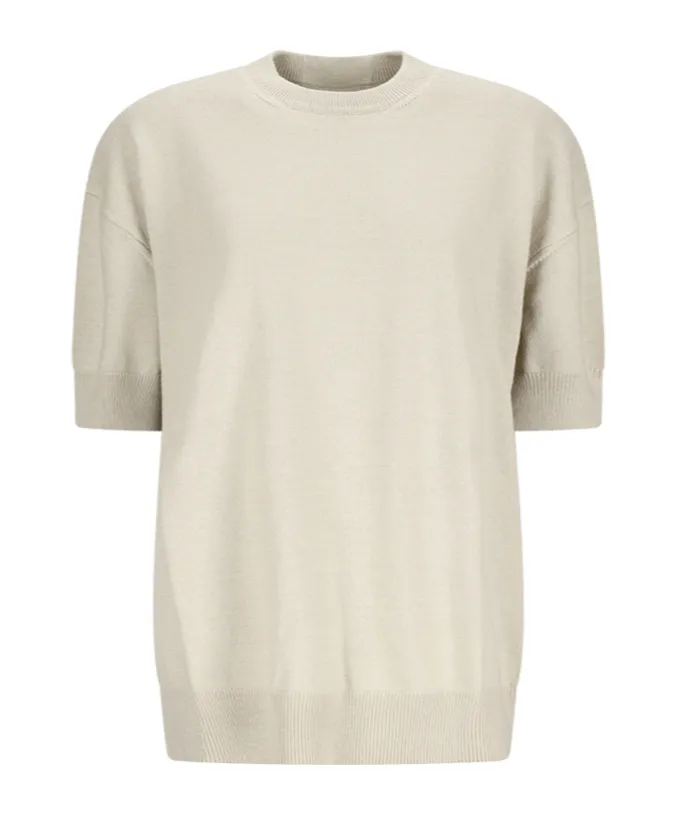 Round Neck Knitted T-Shirt