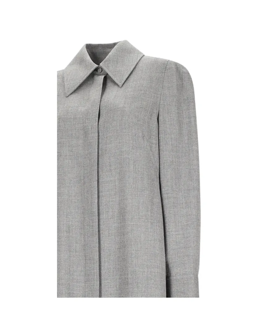 Collared Long-Sleeve Dress