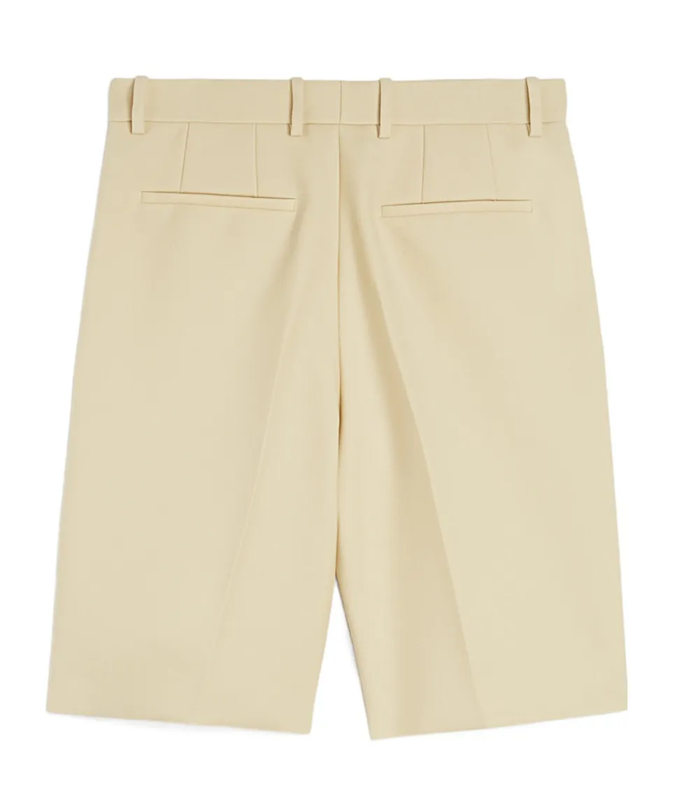 Pleat Detailed Tailored Shorts