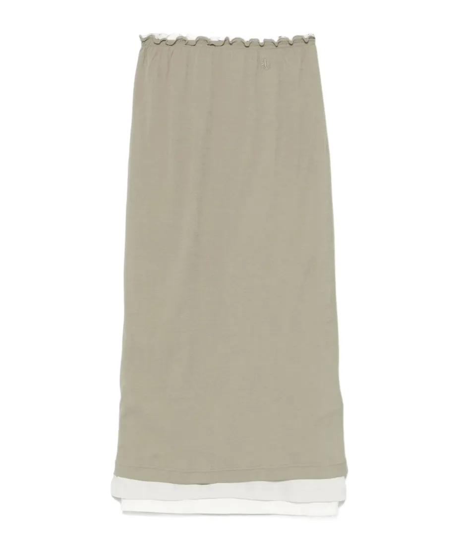 Cotton Midi Skirt