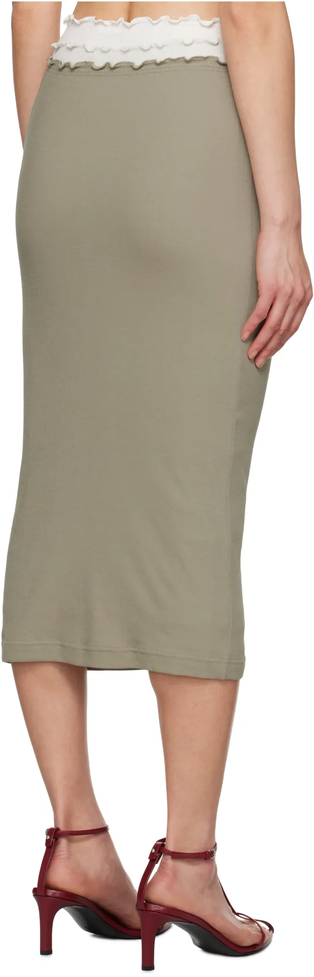 Cotton Midi Skirt