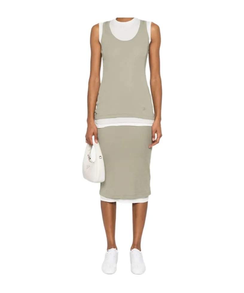 Cotton Midi Skirt