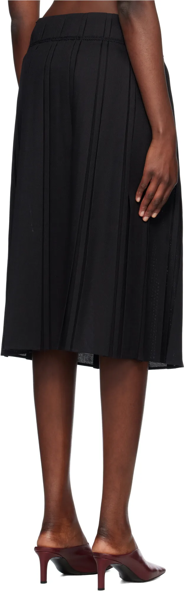Pleated Midi Skirt