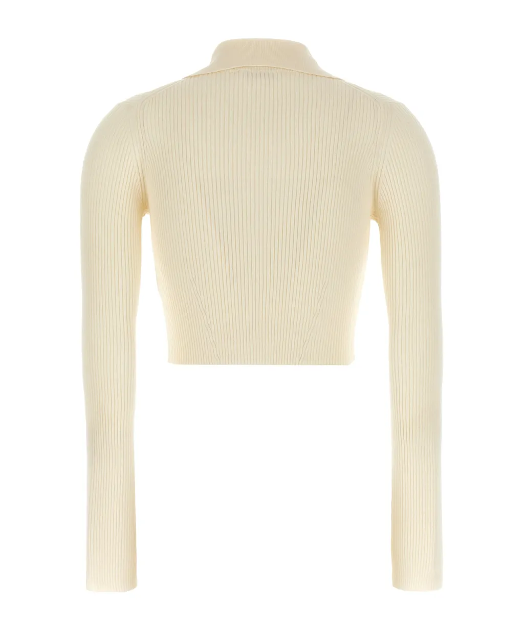 Ribbed Cropped Cardigan
