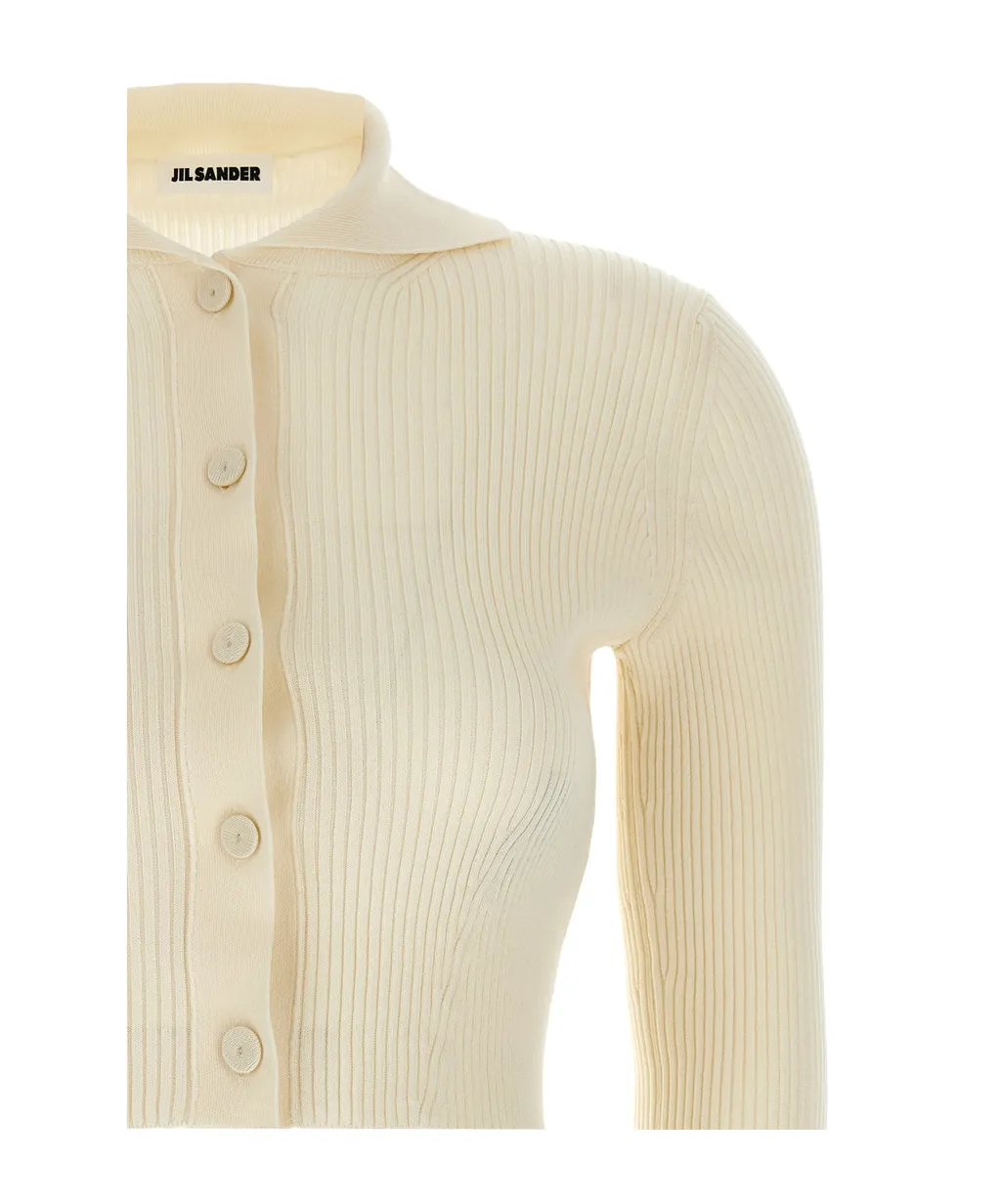 Ribbed Cropped Cardigan
