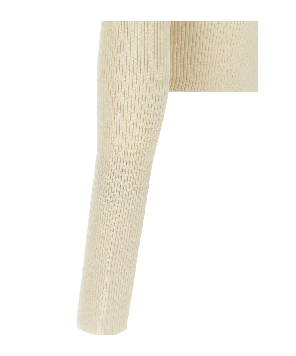 Ribbed Cropped Cardigan